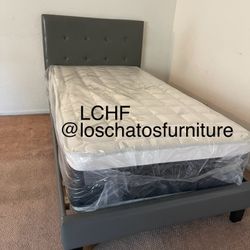 Twin Size Bed Frame With Mattress