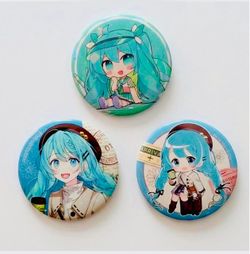 Hatsune Miku Anime Pin Button Badge set