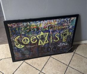 Coexist Large Framed Poster Portrait