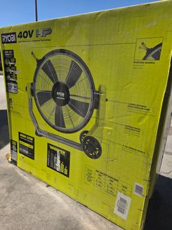 RYOBI 40V HP BRUSHLESS CORDLESS 18"IN VARIABLE SPEED FAN TOOL ONLY NEW