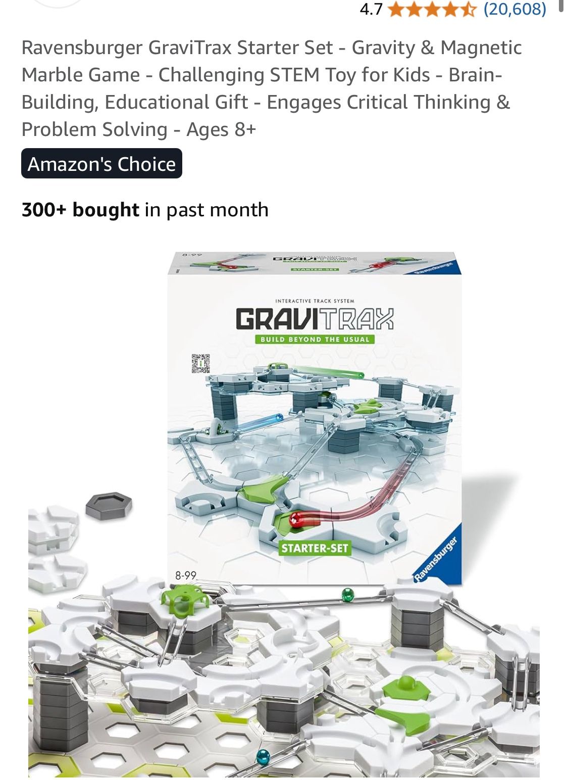 GRAVTRAX starter set gravity/magnetic marble game