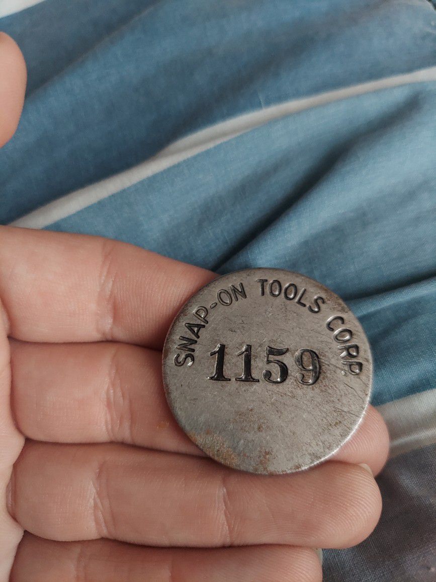 Vintage Snap On Tools Employee Worker Id Badge