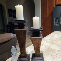 Candle Holders Large Candle Not Included 