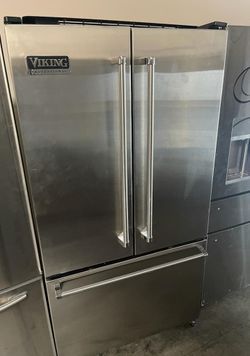 Viking 3-Door Stainless Steel Fridge
