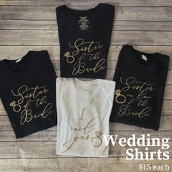 Custom Wedding Shirts Bridesmaids