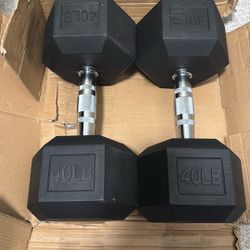 40lbs dumbbells 