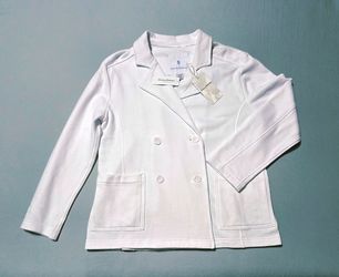 Tommy Bahama Pea Coat (Lightweight) Marina Del Mar White Sz:W/L Summer Tropical Coastal Jacket