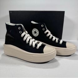 Converse CTAS Move Hi Platform Sneakers Black Natural Ivory Egret Women Size 9