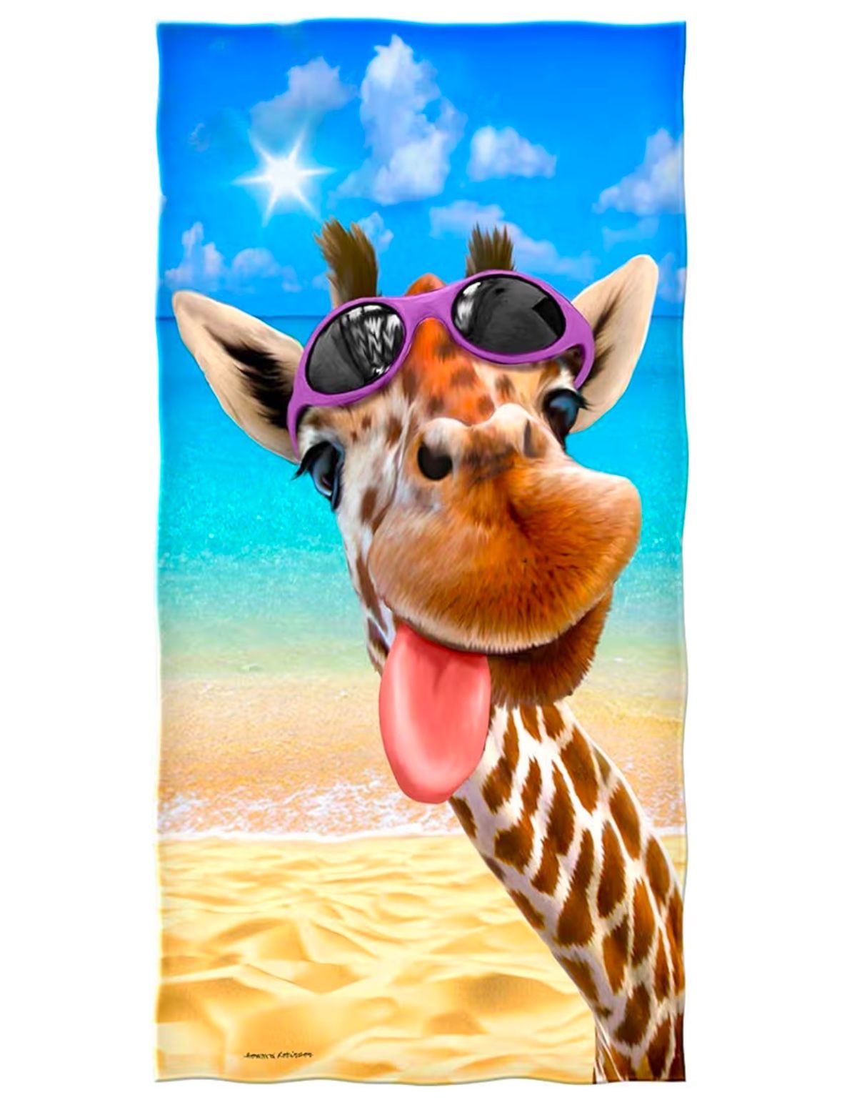 Giraffe Beach Towel for Women, Girls, Kids, Men