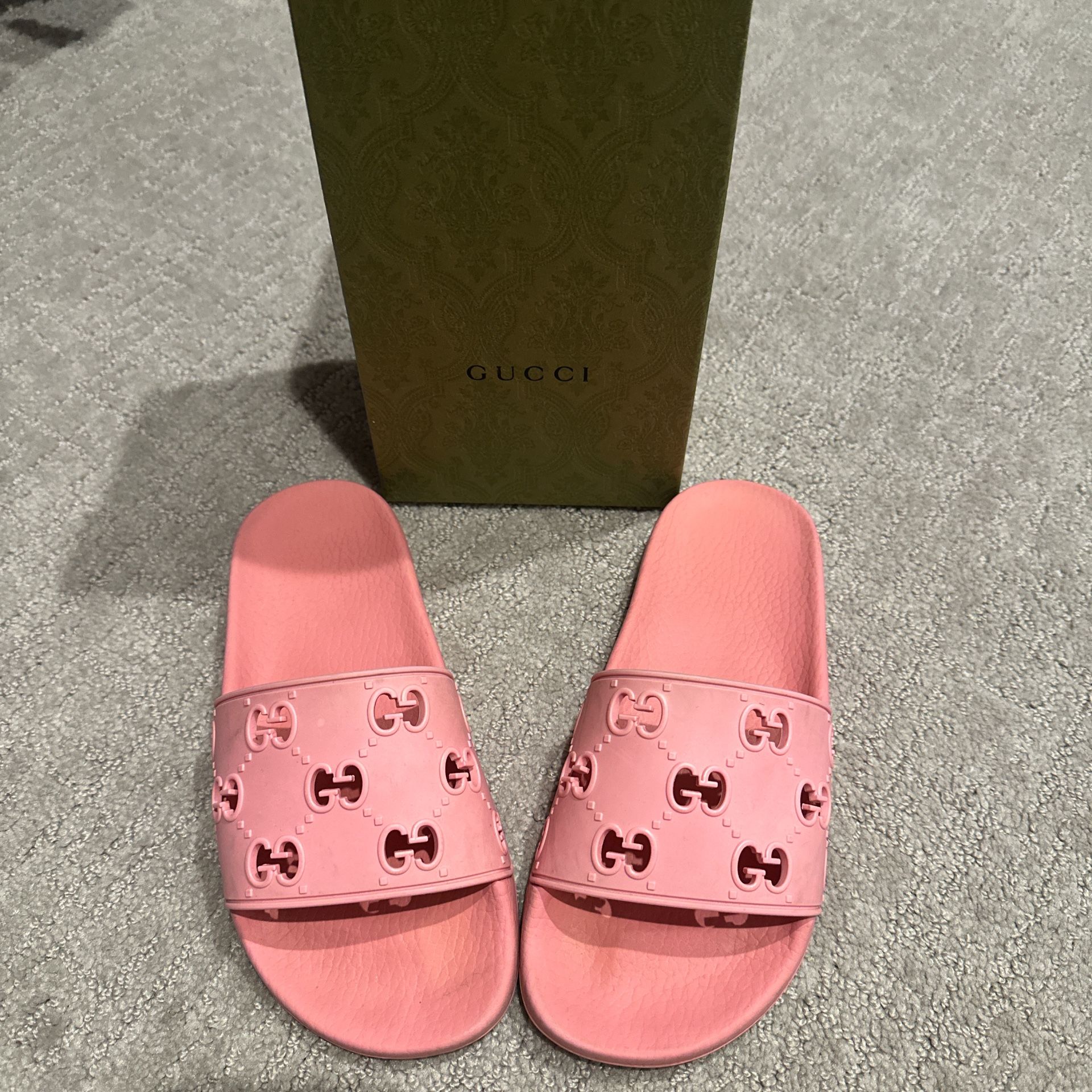 Pink Gucci Slides