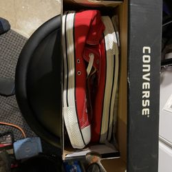 Red Hightop Converse - Size 11 -Never Worn