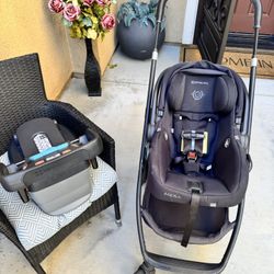 Uppababy Mesa V2 Infant Car Seat Plus Base And Click In Stroller