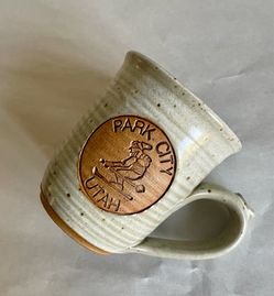 12-oz Clay Pen Pottery Park “Park City Utah” Handmade Stoneware Mug