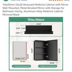 Medicine Cabinet Single Door