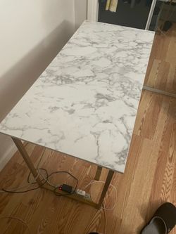 Faux Marble Computer Desk