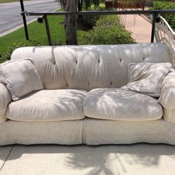 White Cloth Couch