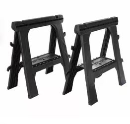 28 in. W x 31 in. H Folding Sawhorse (2-Pack)