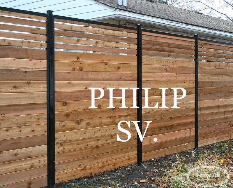 fancy metal And Wood Fence