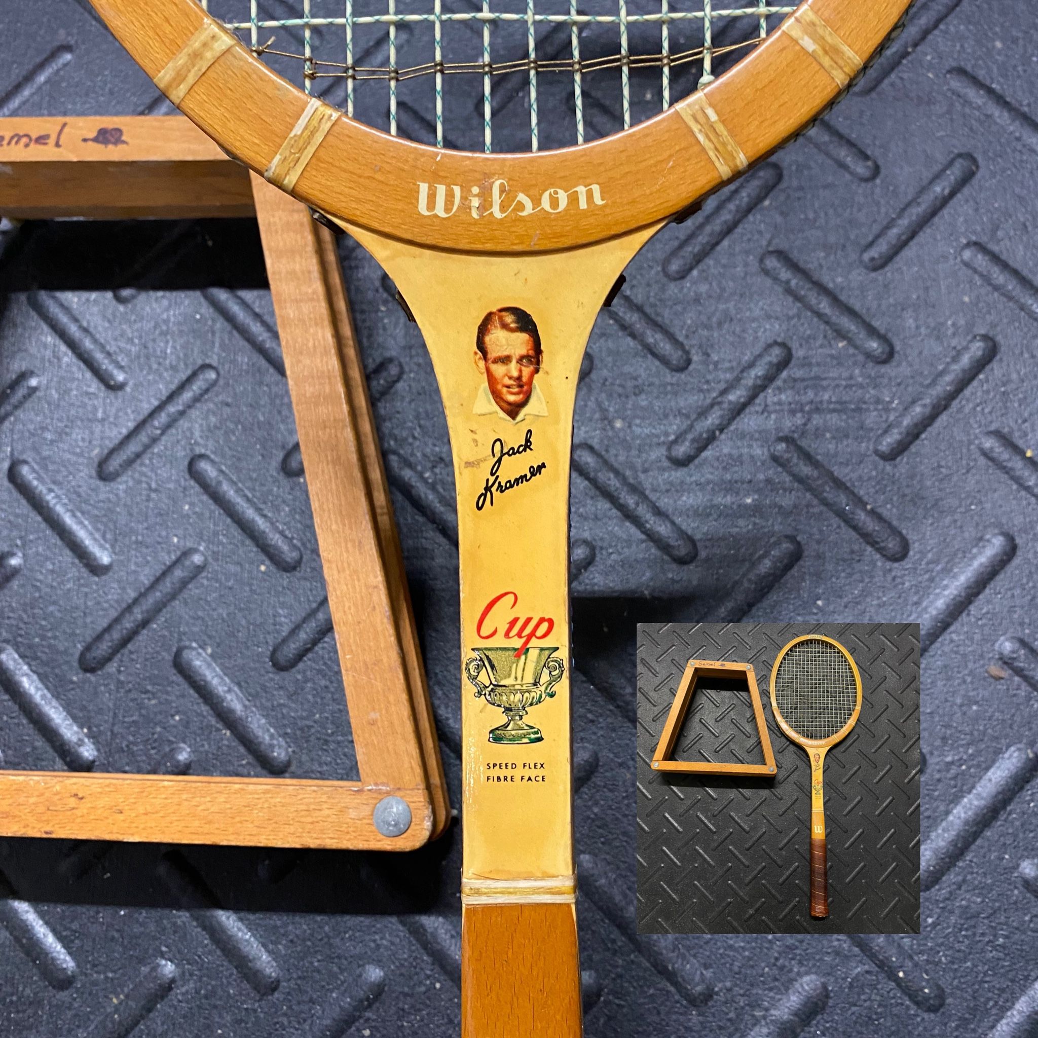 Jack Kramer Tennis Racket Mid Century Wilson Sports Equipment for Sale