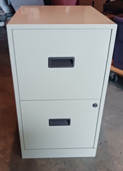 Steelworks 2 Drawers Beige Filing Cabinet