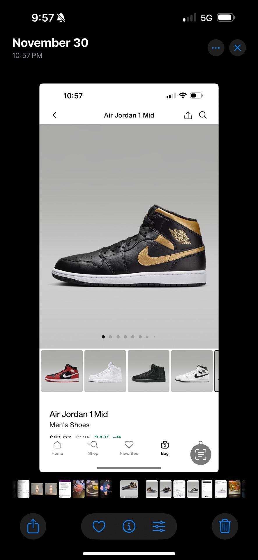 men air jordan size 81/2 for men