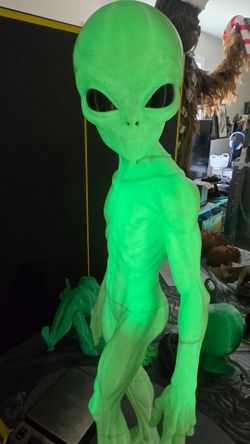 3foot glow in the dark Green Alien Figure Statue Martian UFO 👽