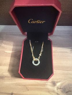 Cartier gold love necklace