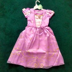 BRAND NEW WITH TAG IN PACKAGE DISNEY RAPUNZEL HALLOWEEN COSTUME DRESS UP PRINCESS GOWN SIZE 7/8