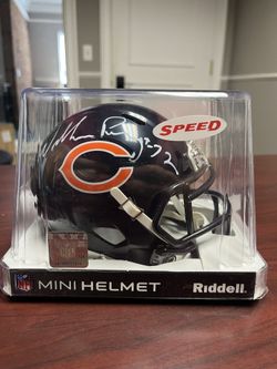 William Perry Autographed Mini Helmet