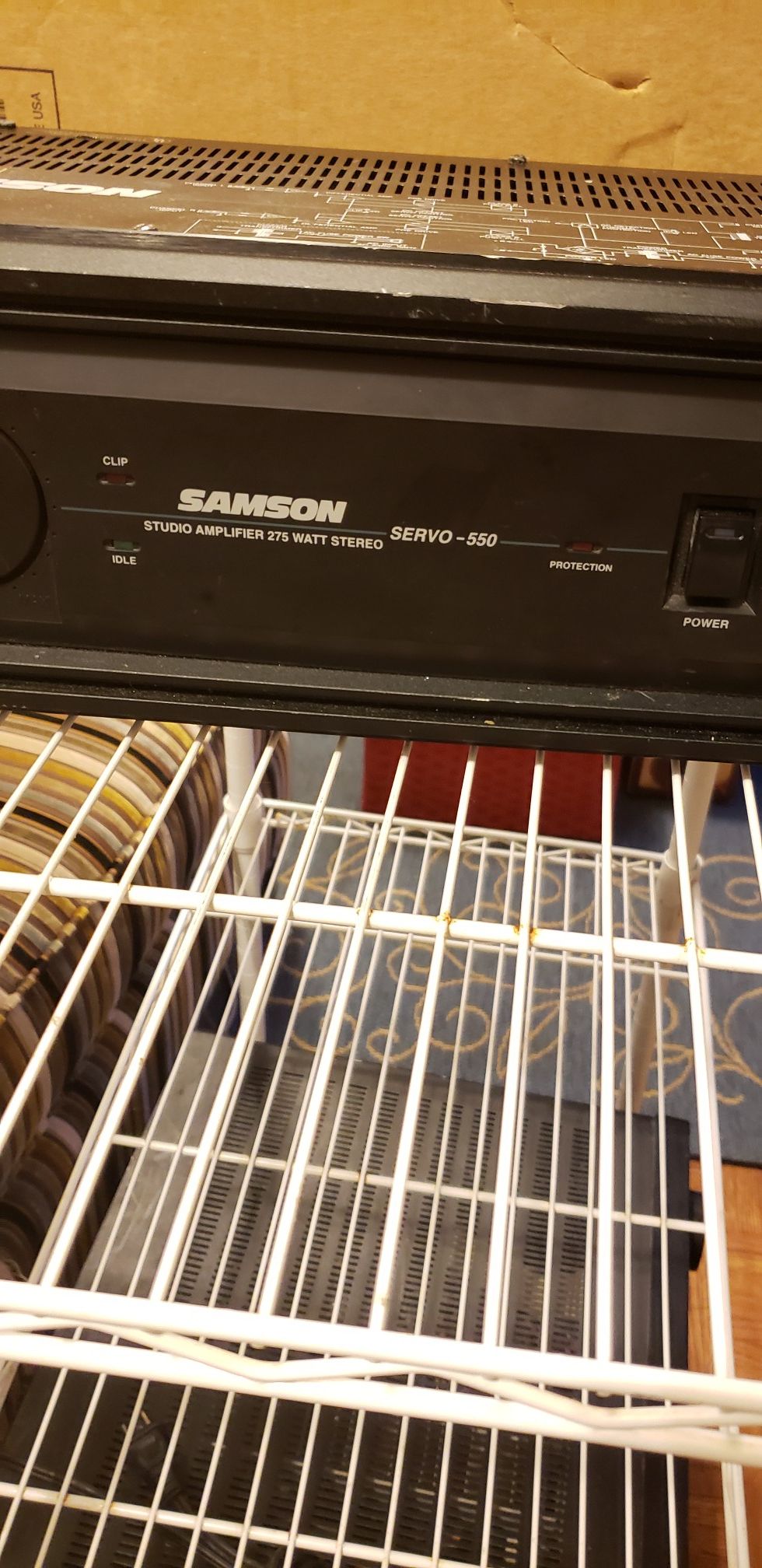 Samson Studio Amplifier 275 watts Stereo Servo 550