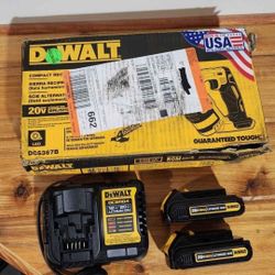 Dewalt 20V 'Max XR' sawzall, batteries, charger