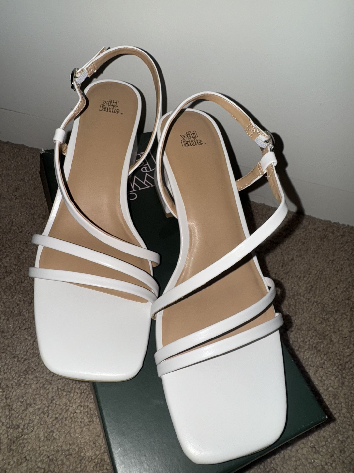 Wild Fable White Heels 