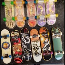 Vintage  finger skateboards  lot of 11