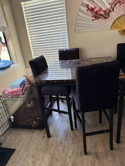 FOR SALE – 4-Seater High Top Dining Table – $100 OBO