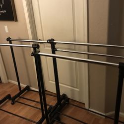 Rolling Clothes Hanger Racks (4 Ea)