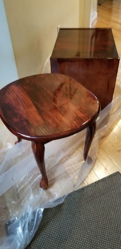 Matching end table with matching coffee table