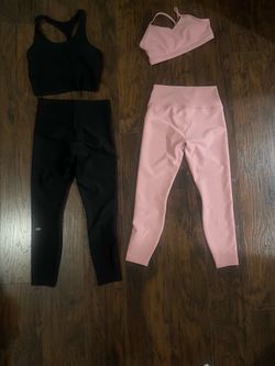 Authentic Black and Pink Alo set