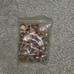 Pink, Red And Orange Large Whole Beads