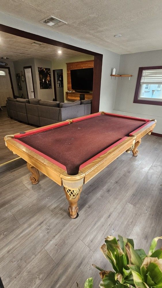 Pool Table With Accessories