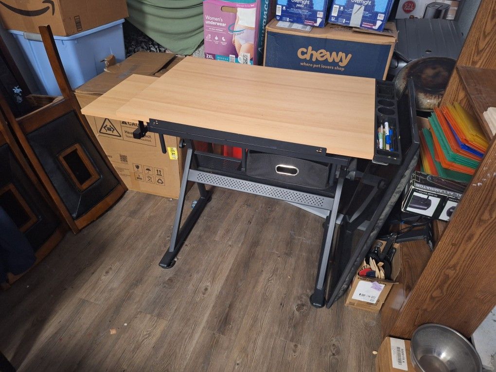 White Desk, Drafting Table, Queen Size Adult Bunk Beds