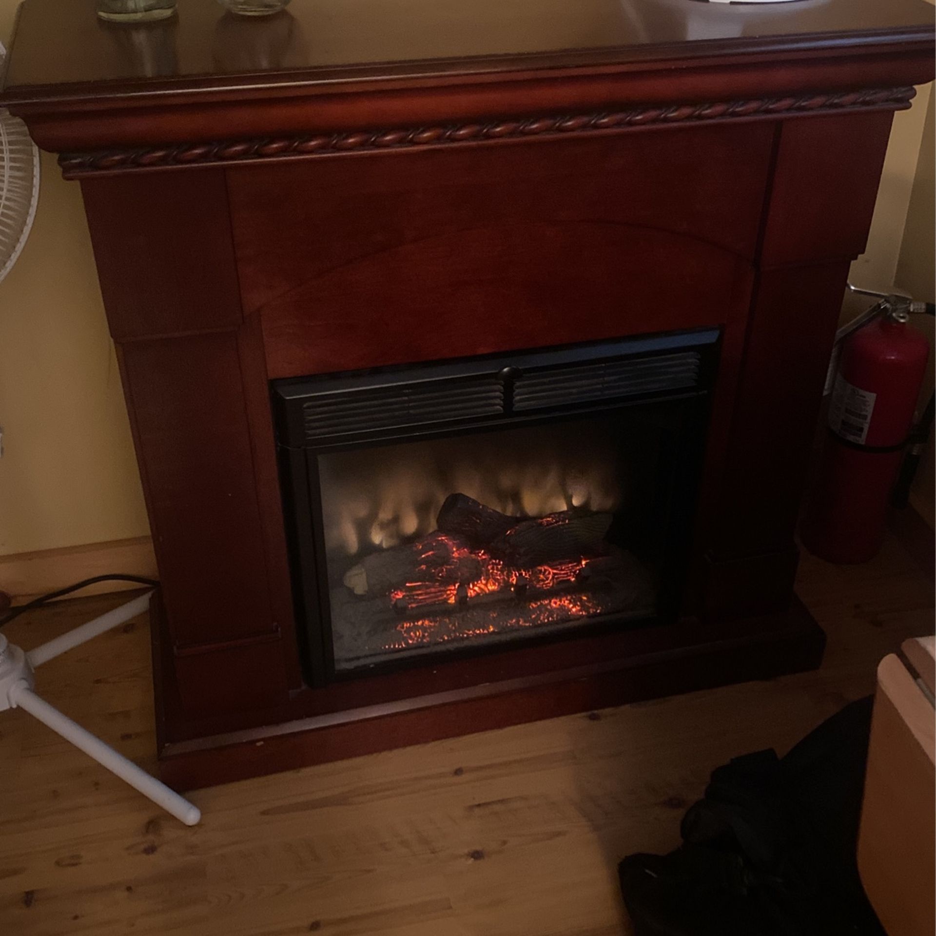 Electric Fireplace With Heater Blower