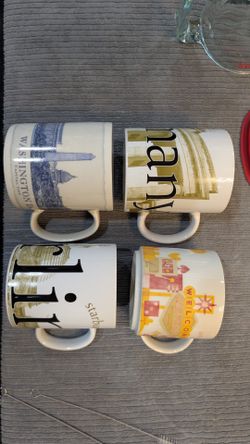 5 Starbucks Coffee Mugs