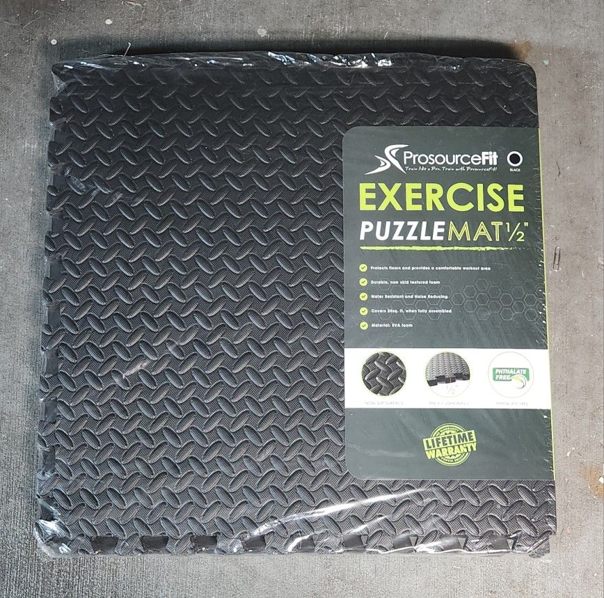 ProSourceFit Exercise Puzzle Mat 1/2 In.