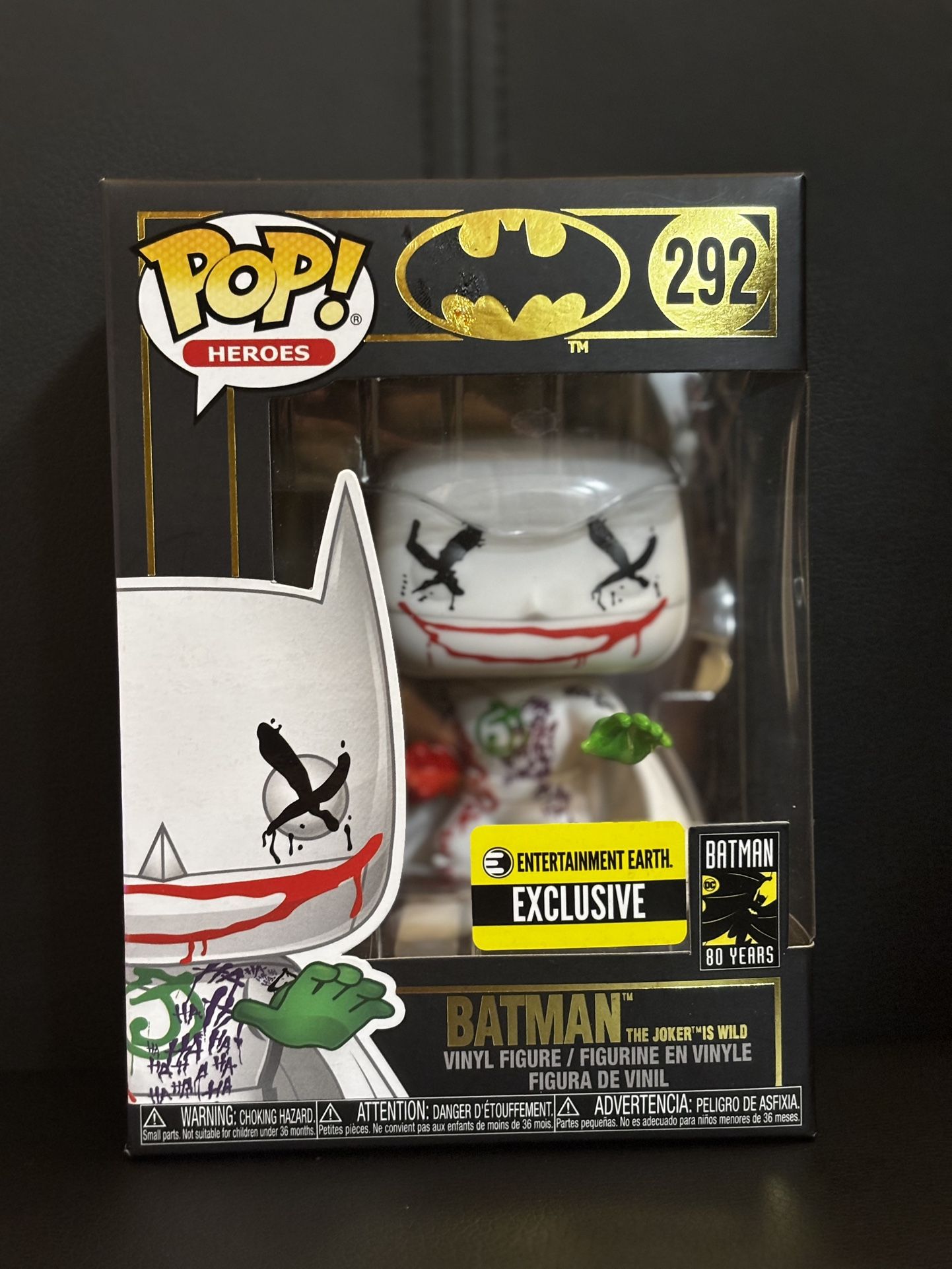 Funko Pop: Batman The Joker Is Wild (292) (Entertainment Earth Exclusive) (80 Year Anniversary)