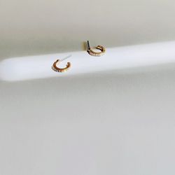 Cz Hoop Earrings