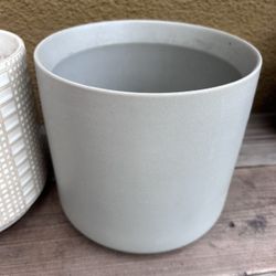 6 Inch Gray Plant Pot