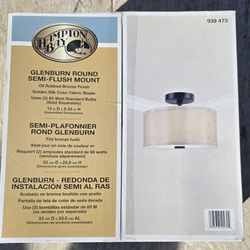 Round Semi-flush Light