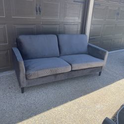 Brand New Grey Velvet Sofa, Retails For Over $600