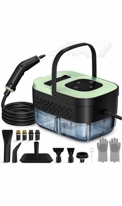 Steam Cleaner, Portable Steamer for Cleaning with 16pcs Accessories, 6-Level Adjustable and 15s Heat-Up, Handheld Steam Cleaner for Home, Tile, Dirt,