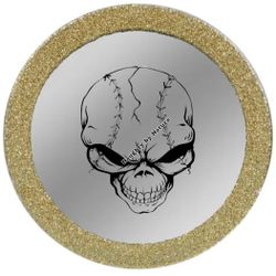 Baseball Skull Mirror 